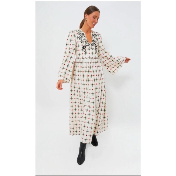 NWT Alix of Bohemia Savannah Poinsettia Dress sz XS $1380 - Picture 1 of 7